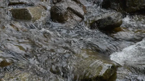Rocks in flowing water Stock Footage 30594362