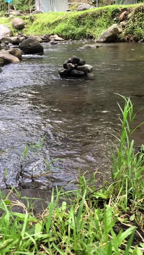 Rocks with flowing water Stock Footage 267810475