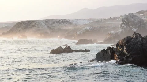 Rocks formation by the sea Stock Footage 144144950