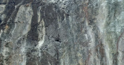 Rocks formed inside the cave.Underground cave with distinct rocky. Stock Footage 270576565