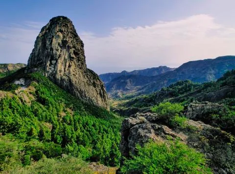 The rocks on gomera Stock Photos