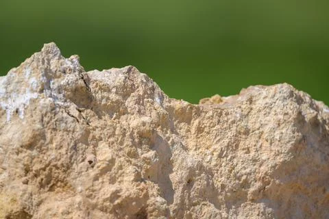 Rocks on a green background Foto stock