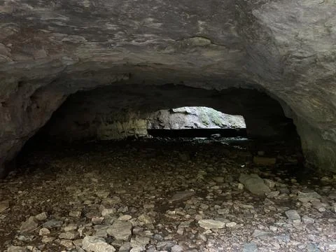 Rocks inside of cave Stock Photos