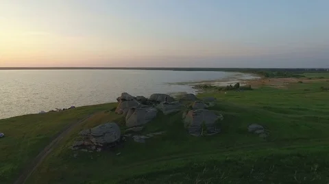 Rocks on a lake Stock-Footage 95952306