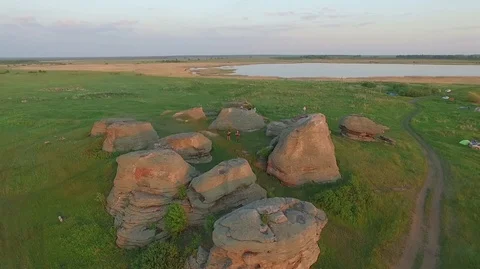 Rocks on a lake Stock-Footage 95952320