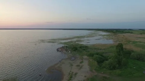 Rocks on a lake Video stock 95952366