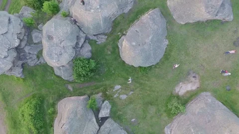 Rocks on a lake Stock Footage 95952382