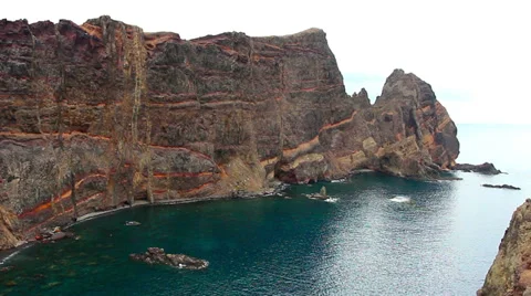 Rocks madeira HD Video stock 30403052
