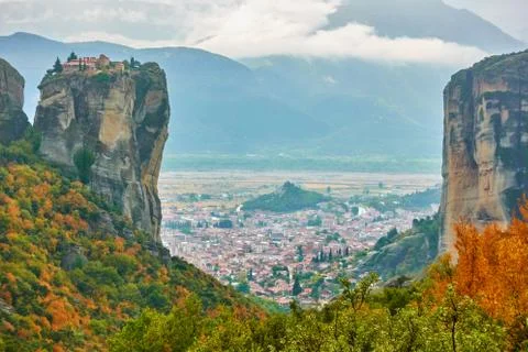 Rocks in The Meteora Stock Photos
