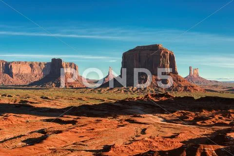Rocks in Monument Valley, Utah, USA Stock Photos