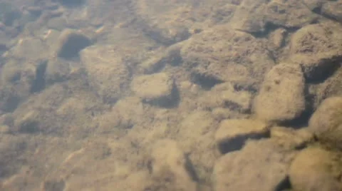 Rocks in mountain river Stock Footage 10805027