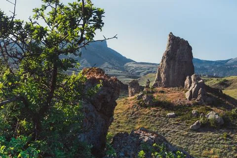 Rocks in the mountains Stock Photos
