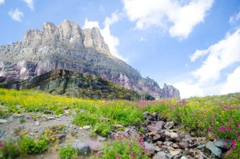 Rocks on mountaintop. Stock Photos