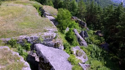 Rocks near Kremenets Stock Footage 201217149