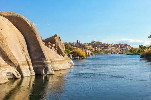 Rocks on Nile Stock Photos