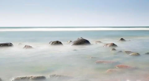 Rocks in Ocean Foto stock