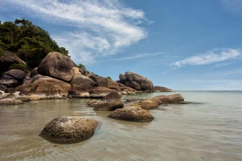 Rocks in the ocean Stock Photos