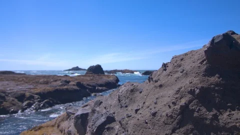 Rocks at the Oregon Coast Stock Footage 91192114