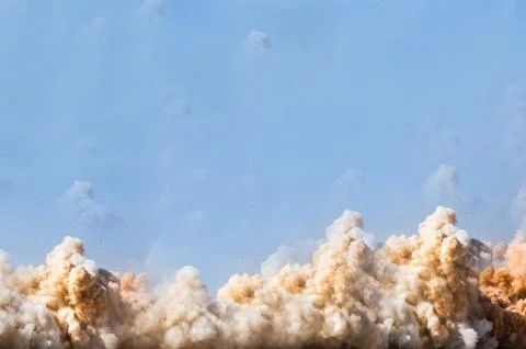 Rocks particles and clouds Stock Photos