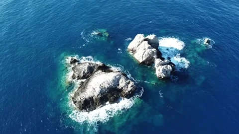 Rocks at Pelekas sea 動画素材 281098147