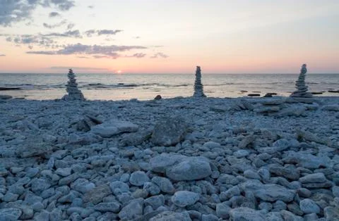 Rocks Piled on Each Other Stock Photos