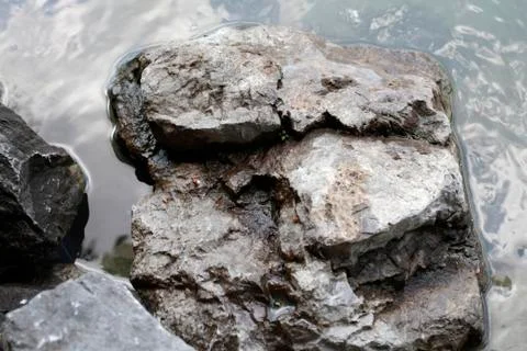 Rocks by the river 2 Stock Photos