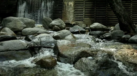 Rocks In River Stock Footage 4574466
