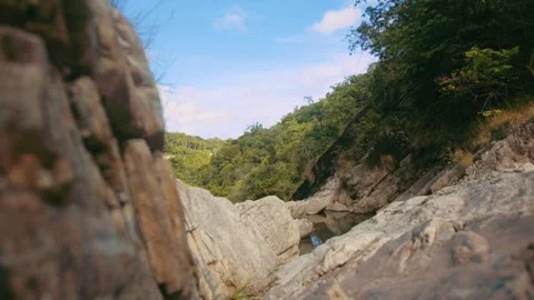 Rocks, river, Thailand nature Stock Footage 281148941