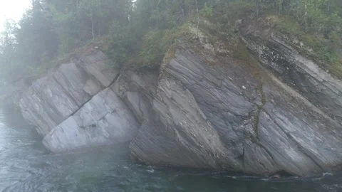 Rocks in the river in Ural mountains Stock-Footage 281639264