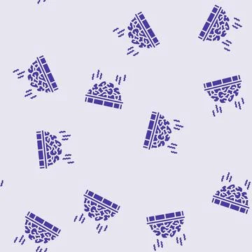 Rocks sauna glyph seamless pattern Illustrazione stock