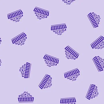 Rocks sauna glyph vector seamless pattern イラスト素材