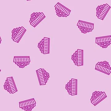 Rocks sauna line vector seamless pattern Stockillustratie