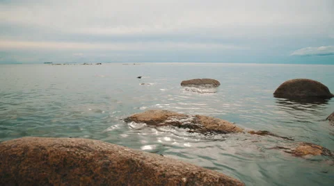 Rocks on the sea coast Stock Footage 54225976
