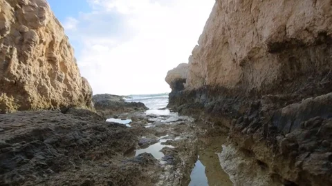 Rocks by the sea Stock Footage 90282139