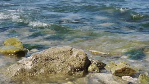 Rocks in the sea Stock Footage 112889692