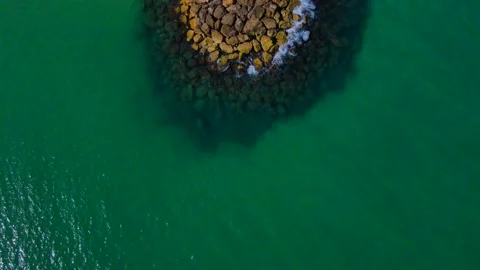 Rocks in the sea Video stock 155399636