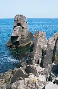Rocks in the sea Stock Photos