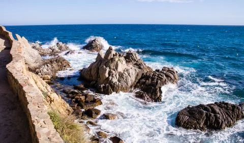 Rocks in the sea Stock Photos
