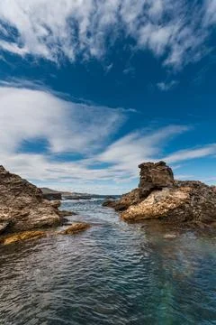 Rocks in the sea Stock Photos