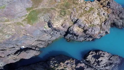 Rocks on the sea video Stock Footage 76658726