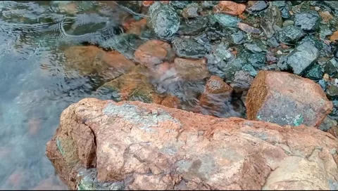 Rocks in the sea water Stock Footage 292695411