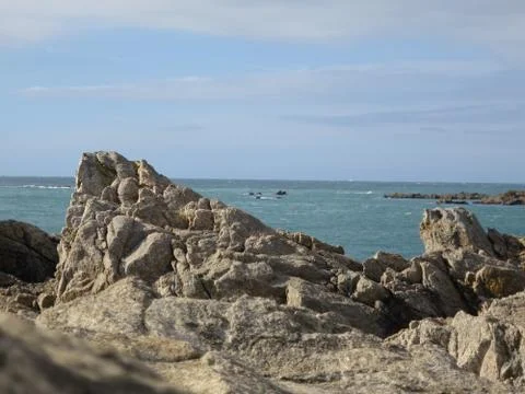 Rocks by the seas Stock Photos