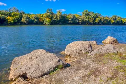 Rocks on the shore Stock Photos