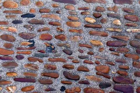 Rocks sidewalk floor texture Stock Photos