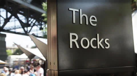 The Rocks sign 1 動画素材 22920336
