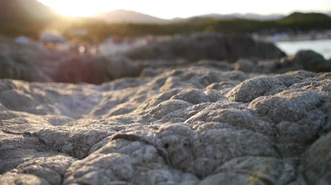 Rocks at sunset Stock Footage 55302442