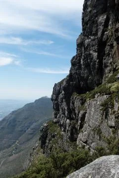Rocks on Table Mountain, Cape Town, South Africa Stock Photos