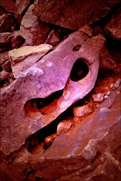 On the rocks trippy psychedelic macro abstract background stock photography Stock Photos