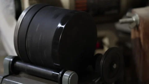 Rocks turning over in smoothening machine. Stock Footage 342763255