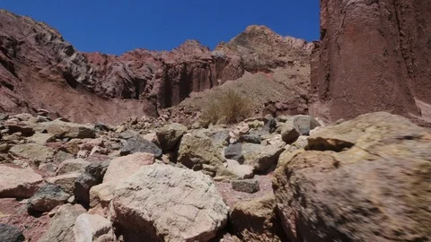 The rocks of the Valley of the Moon San Pedro de Atacama Chile Stock Footage 107131859
